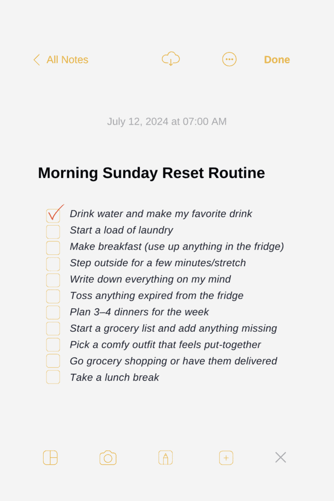 Sunday Reset Routine To Beat The Sunday Scaries - Oh She Listens